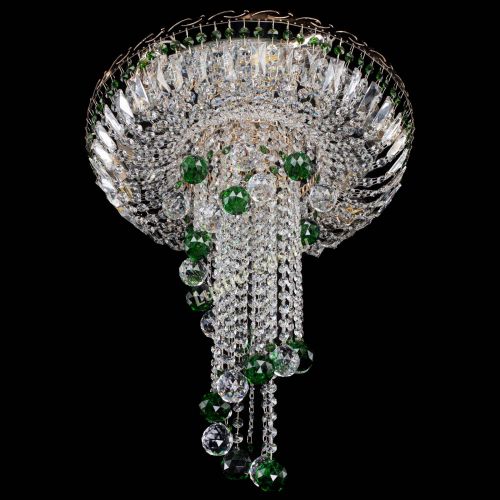 Люстра Диана №6 Шар 40 зеленая в Новокузнецке Гусь Хрустальный