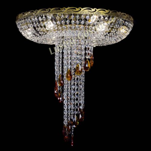 Люстра Диана №6 журавлик чайная под бронзу  в Новокузнецке Гусь Хрустальный