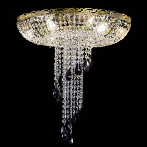 Люстра Диана №6 журавлик черная под бронзу  в Новокузнецке Гусь Хрустальный