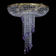 Люстра Диана №6 журавлик фиолетовая под бронзу