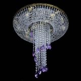 Люстра Диана №6 журавлик фиолетовая под бронзу  в Новокузнецке