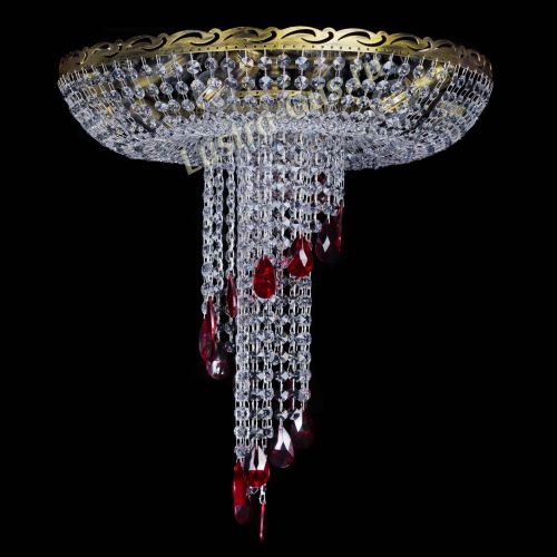 Люстра Диана №6 журавлик красная под бронзу в Новокузнецке Гусь Хрустальный