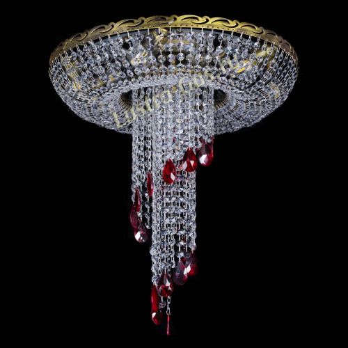 Люстра Диана №6 журавлик красная под бронзу в Новокузнецке Гусь Хрустальный