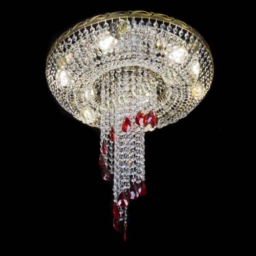 Люстра Диана №6 журавлик красная под бронзу в Новокузнецке Гусь Хрустальный