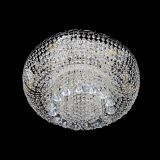 Люстра Диана конусы, диаметр - 550 мм, цвет- серебро, Люстры Гусь Хрустальный