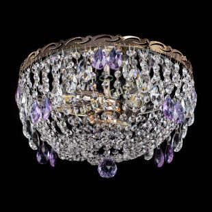  Люстра Диана журавлик фиолетовая