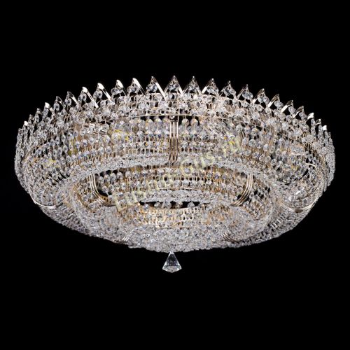 Люстра Двойное Кольцо Корона 700 мм в Новокузнецке Гусь Хрустальный