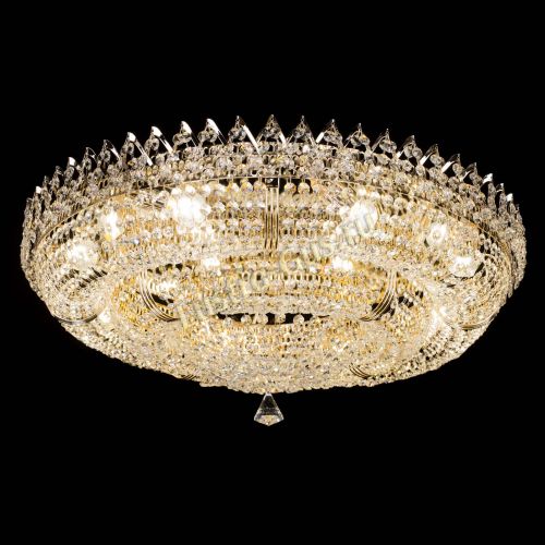 Люстра Двойное Кольцо Корона 700 мм в Новокузнецке Гусь Хрустальный