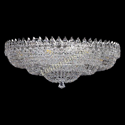 Люстра Двойное Кольцо Корона 700 мм в Новокузнецке Гусь Хрустальный