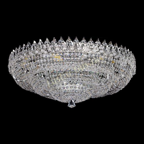 Люстра Двойное Кольцо Корона 700 мм в Новокузнецке Гусь Хрустальный