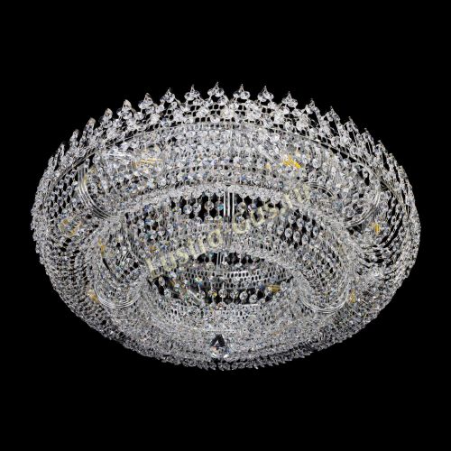 Люстра Двойное Кольцо Корона 700 мм в Новокузнецке Гусь Хрустальный