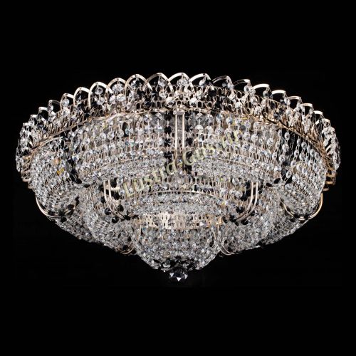 Люстра Двойное Кольцо Классика №6 черная в Новокузнецке Гусь Хрустальный