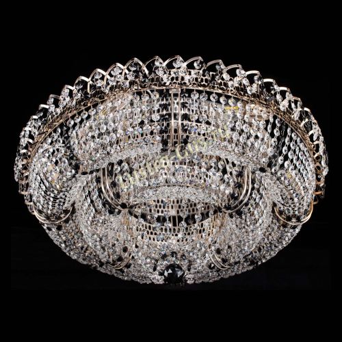 Люстра Двойное Кольцо Классика №6 черная в Новокузнецке Гусь Хрустальный