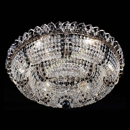 Люстра Двойное Кольцо Классика №6 черная в Новокузнецке Гусь Хрустальный