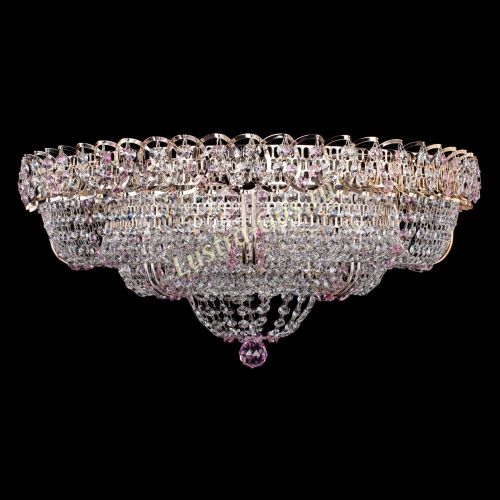 Люстра Двойное Кольцо Классика №6 розовая в Новокузнецке Люстра Двойное Кольцо Классика №6 розовая в Новокузнецке