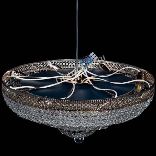 Люстра Двойное Кольцо Венеция оптикон в Новокузнецке Гусь Хрустальный