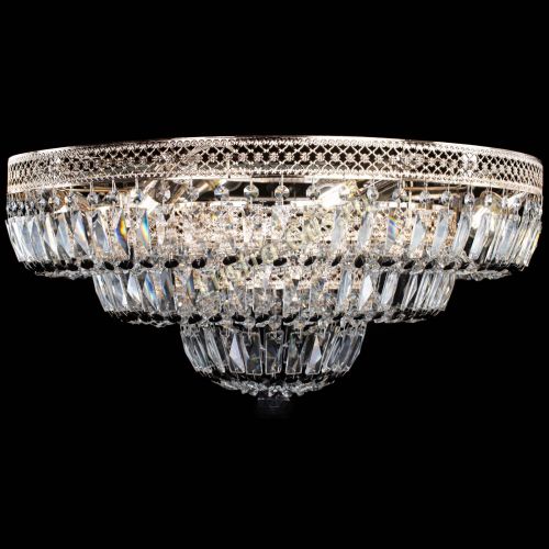 Люстра Двойное Кольцо Венеция черная в Новокузнецке Гусь Хрустальный