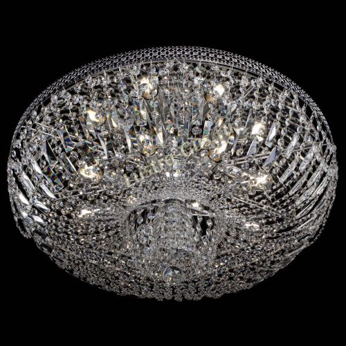 Люстра Эдна №8 (с плотным прилеганием к потолку) в Новокузнецке Гусь Хрустальный