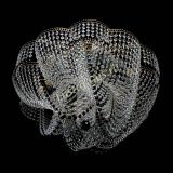 Люстра Есения черная, диаметр - 600 мм, цвет - золото, Люстры Гусь Хрустальный Люстра Есения черная, диаметр - 600 мм, цвет - золото, Люстры Гусь Хрустальный