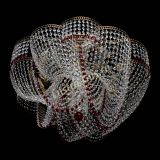 Люстра Есения красная, диаметр - 600 мм, цвет - золото, Люстры Гусь Хрустальный Люстра Есения красная, диаметр - 600 мм, цвет - золото, Люстры Гусь Хрустальный