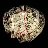 Люстра Есения красная, диаметр - 600 мм, цвет - золото, Люстры Гусь Хрустальный Люстра Есения красная, диаметр - 600 мм, цвет - золото, Люстры Гусь Хрустальный