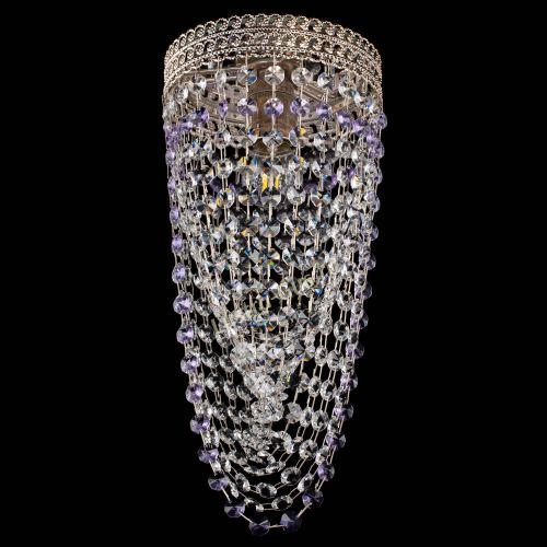 Люстра Флоренция №1 Водоворот фиолетовая в Новокузнецке Гусь Хрустальный