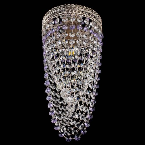 Люстра Флоренция №1 Водоворот фиолетовая в Новокузнецке Гусь Хрустальный