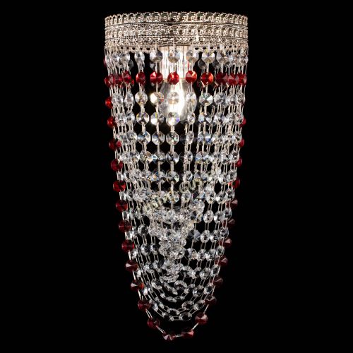 Люстра Флоренция №1 Водоворот красная в Новокузнецке Гусь Хрустальный