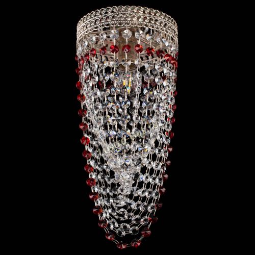 Люстра Флоренция №1 Водоворот красная в Новокузнецке Гусь Хрустальный