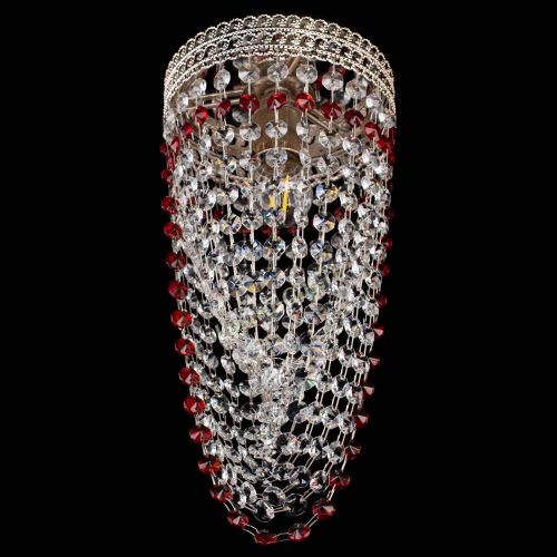Люстра Флоренция №1 Водоворот красная в Новокузнецке Гусь Хрустальный