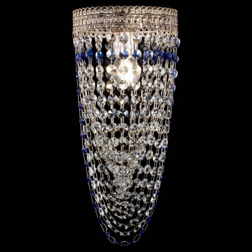 Люстра Флоренция №1 Водоворот синяя в Новокузнецке Гусь Хрустальный