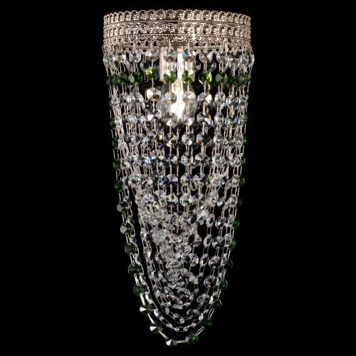 Люстра Флоренция №1 Водоворот зеленая в Новокузнецке Гусь Хрустальный