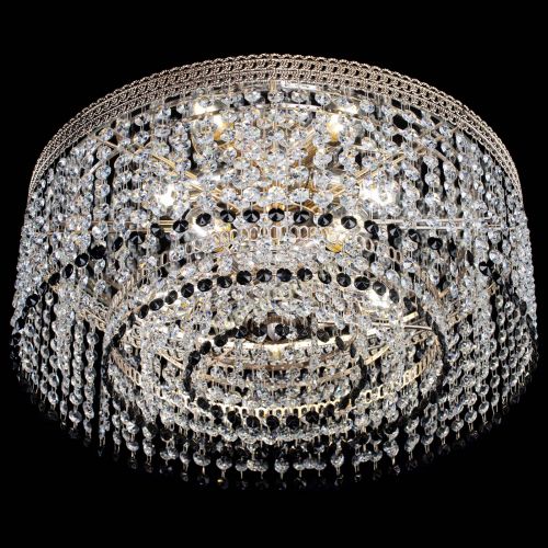 Люстра Флоренция капель оптикон черная в Новокузнецке Гусь Хрустальный