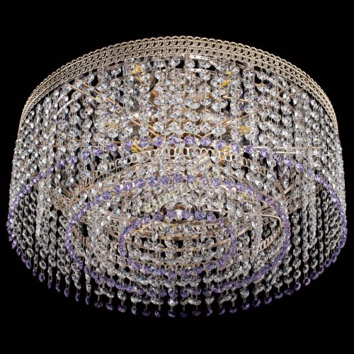 Люстра Флоренция капель оптикон фиолетовая в Новокузнецке Гусь Хрустальный
