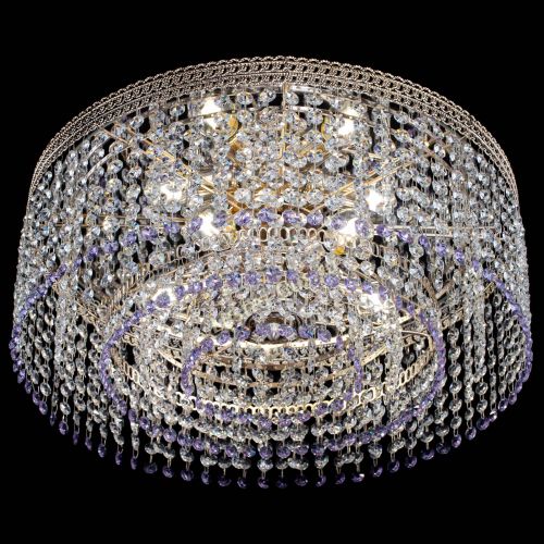 Люстра Флоренция капель оптикон фиолетовая в Новокузнецке Гусь Хрустальный