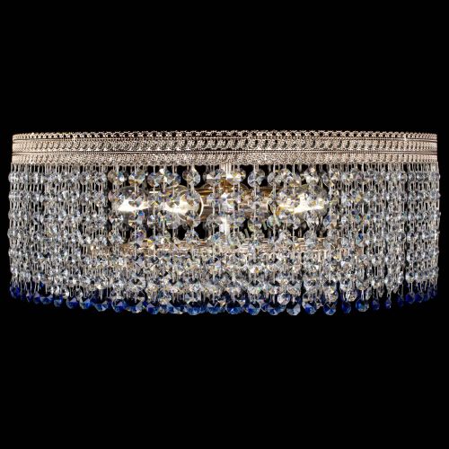 Люстра Флоренция капель оптикон синяя в Новокузнецке Гусь Хрустальный