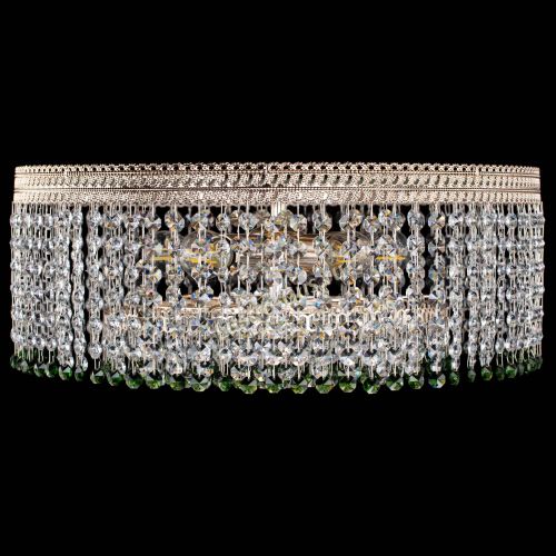 Люстра Флоренция капель оптикон зеленая в Новокузнецке Гусь Хрустальный