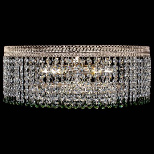 Люстра Флоренция капель оптикон зеленая в Новокузнецке Гусь Хрустальный