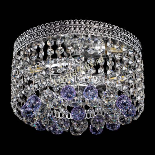 Люстра Флоренция шар №2 фиолетовая в Новокузнецке Гусь Хрустальный