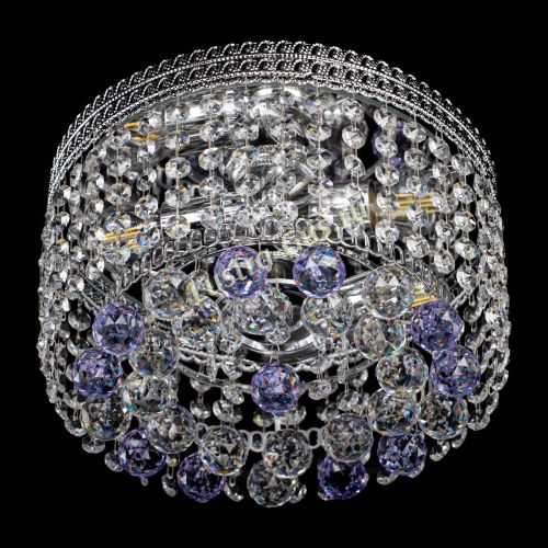 Люстра Флоренция шар №2 фиолетовая в Новокузнецке Гусь Хрустальный