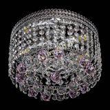 Люстра Флоренция шар №2 розовая в Новокузнецке