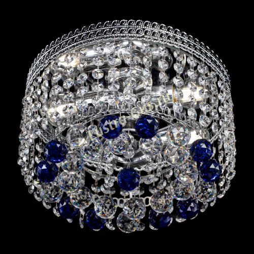 Люстра Флоренция шар №2 синяя в Новокузнецке Гусь Хрустальный