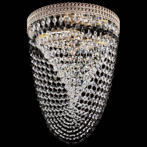 Люстра Флоренция Водоворот черная в Новокузнецке Гусь Хрустальный