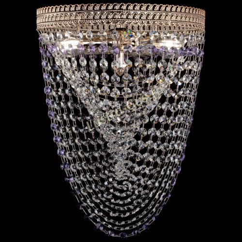 Люстра Флоренция Водоворот фиолетовая в Новокузнецке Гусь Хрустальный
