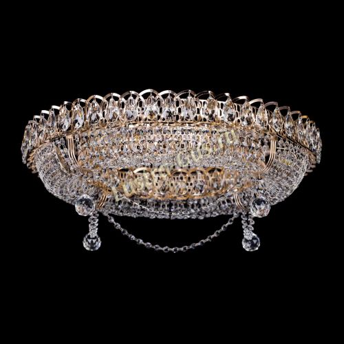 Люстра Глория №1, диметр - 600 мм, цвет - золото Гусь Хрустальный