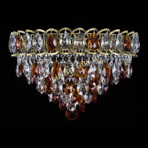 Люстра Грация №1 под бронзу чайная в Новокузнецке Гусь Хрустальный