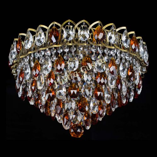 Люстра Грация №1 под бронзу чайная в Новокузнецке Гусь Хрустальный