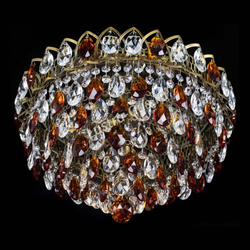 Люстра Грация №1 под бронзу чайная в Новокузнецке Гусь Хрустальный