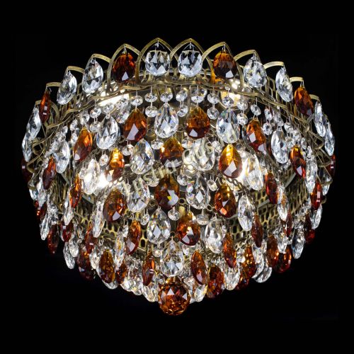 Люстра Грация №1 под бронзу чайная в Новокузнецке Гусь Хрустальный