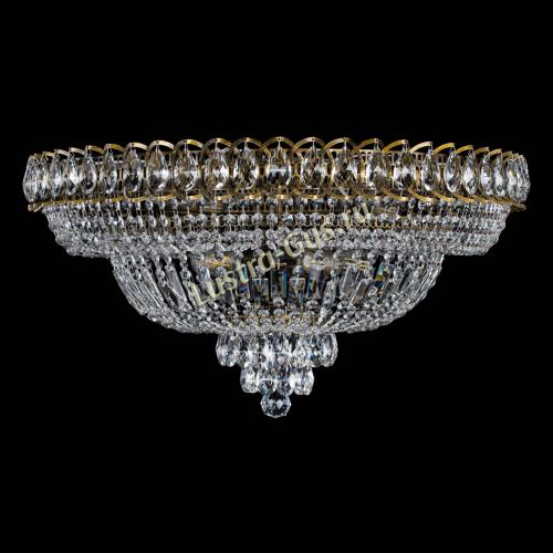 Люстра Хрустальный Каскад №1 700 мм под бронзу в Новокузнецке Гусь Хрустальный